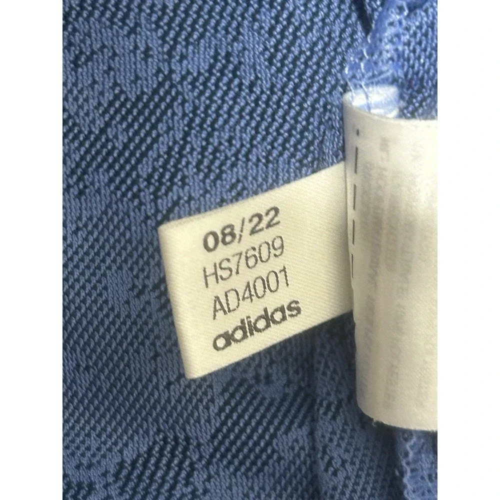Adidas Polo Shirt Mens 2XL Blue Camo Golf Performance Logo US OPEN 123RD‎ Preppy